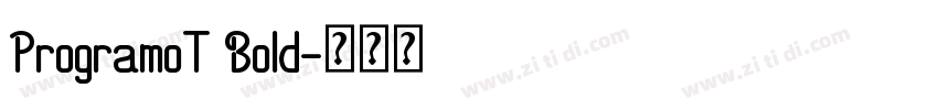 ProgramoT Bold字体转换